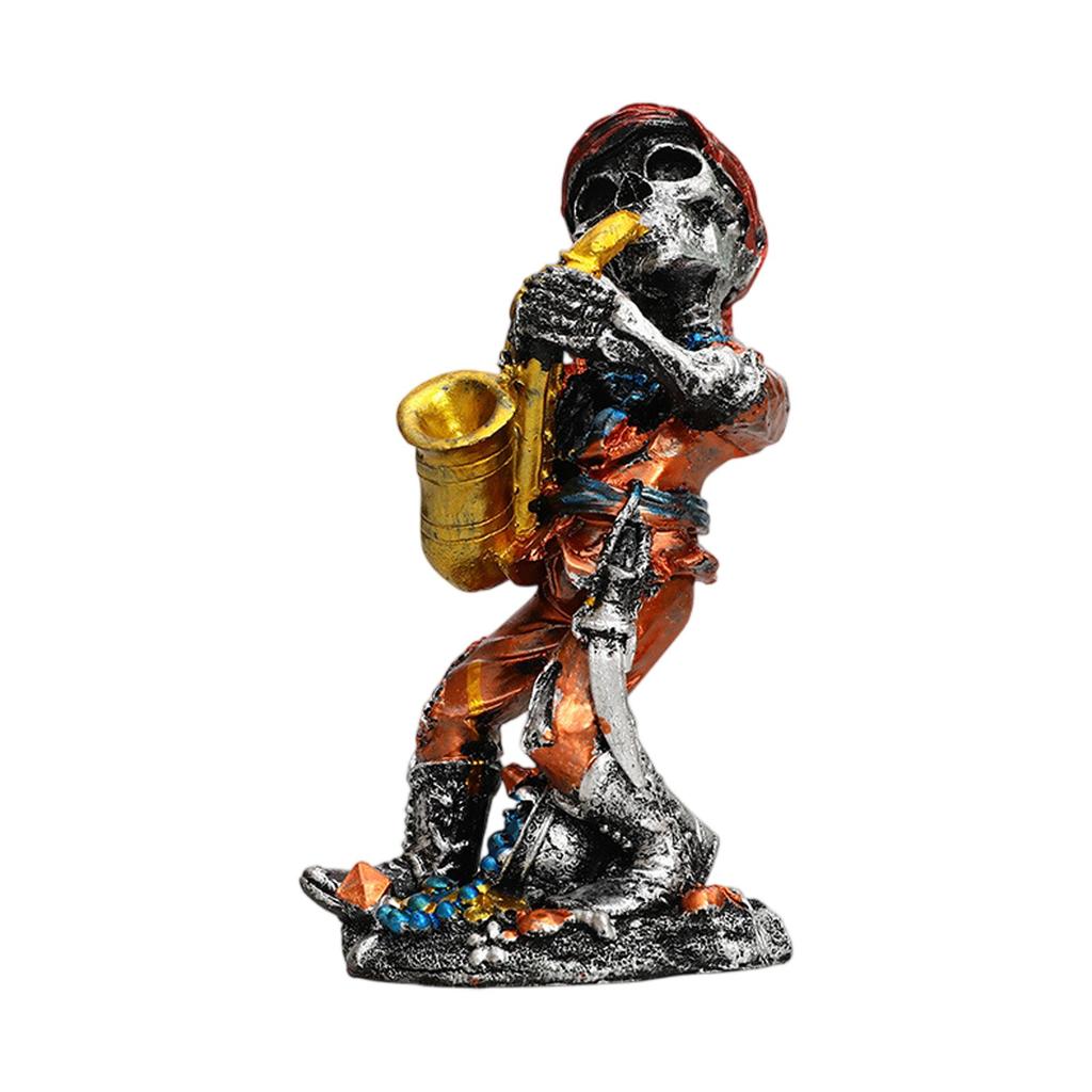 Halloween Band Skeleton Resin Ornament Decoration