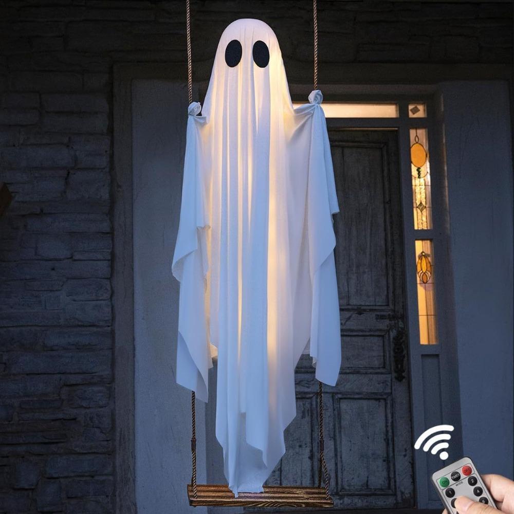 Sterowany pilotem Halloweenowy Wiszący Duch Duży Duch Huśtawka Impreza