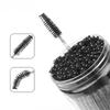 CNKESS 50Pc bags/cans Disposable Eyelash Extension Mascara Wand Glitter Micro Lash Brushes Spoolie With Container Case Wholesale