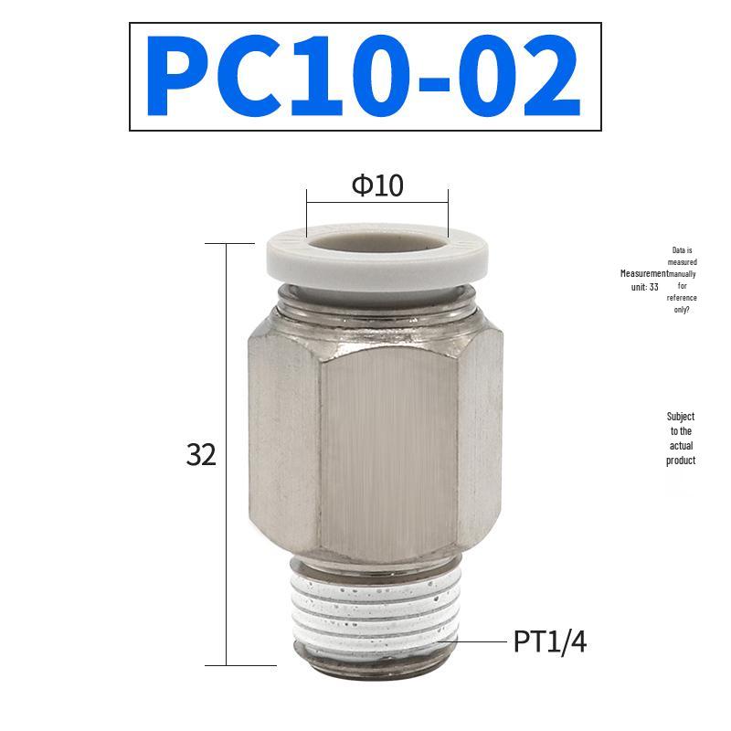 Yadake PC4-M5/PC6-01/PC8-02/PC10-03 Pneumatic Quick Connectors