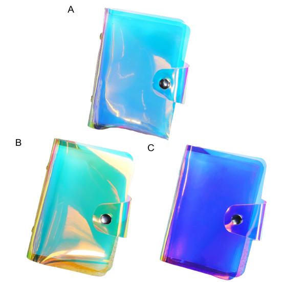 Nail Template Container Transparent Multi-slots Design Waterproof Space-saving PET Rectangle Nail Art Stamping Templates Storage Bag