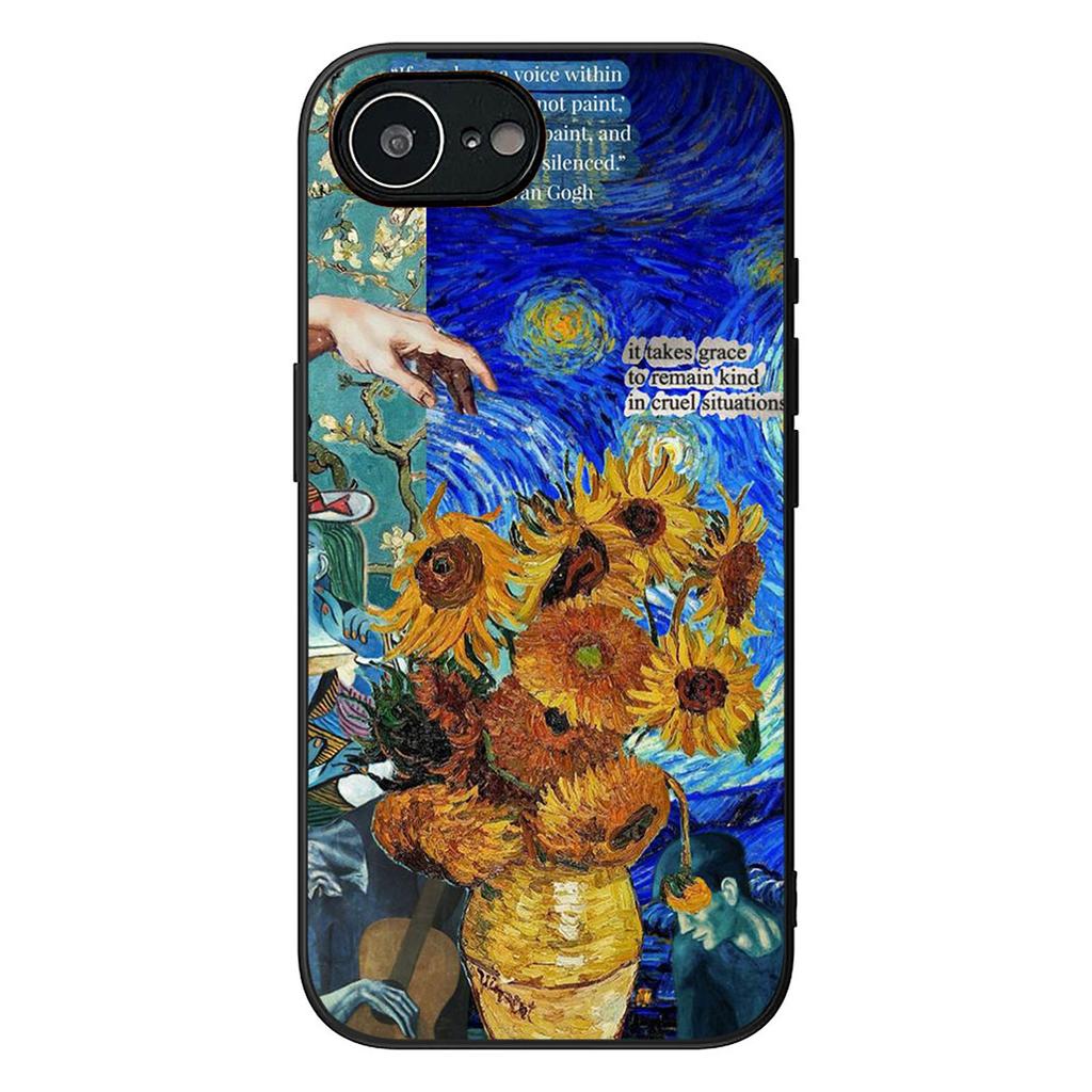 Starry Night Van Sunflower Gogh Painting Phone Case for Xiaomi Redmi Note 13 14 ProPlus Pro Plus 14C A4 13C Pro+ Note14 Cover
