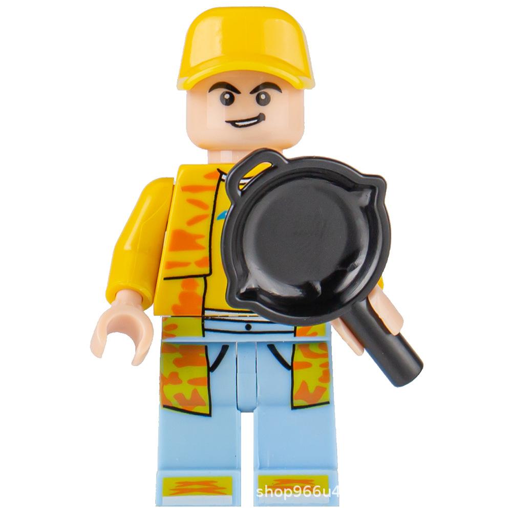 Ninja Warrior Superhero Doll With Weapon Single Building Block Assembly Toy