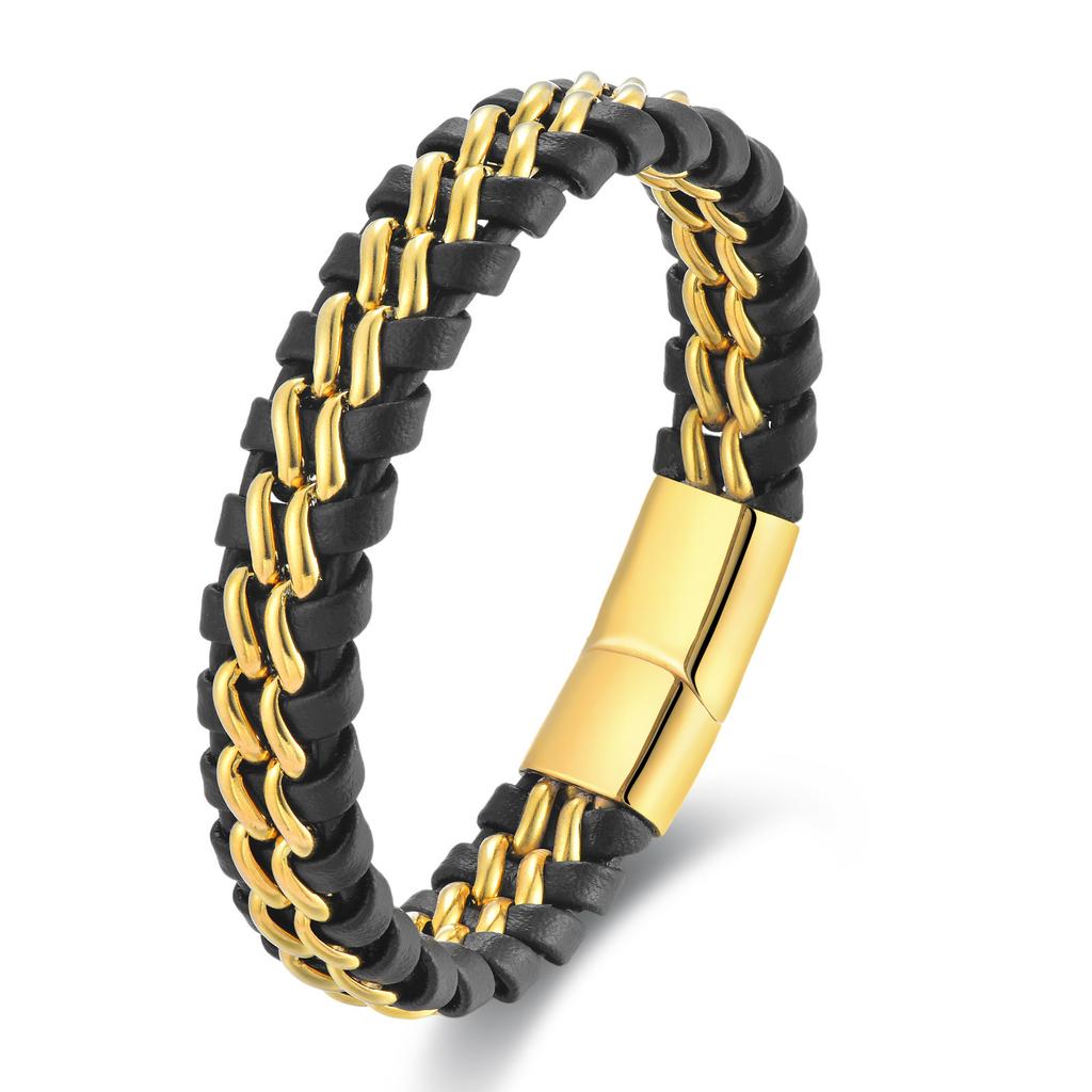 Chain Leather Rope Bracelet Leather Braided Bracelet Leather Bracelet Leather Bracelet Men's Jewelry 2026