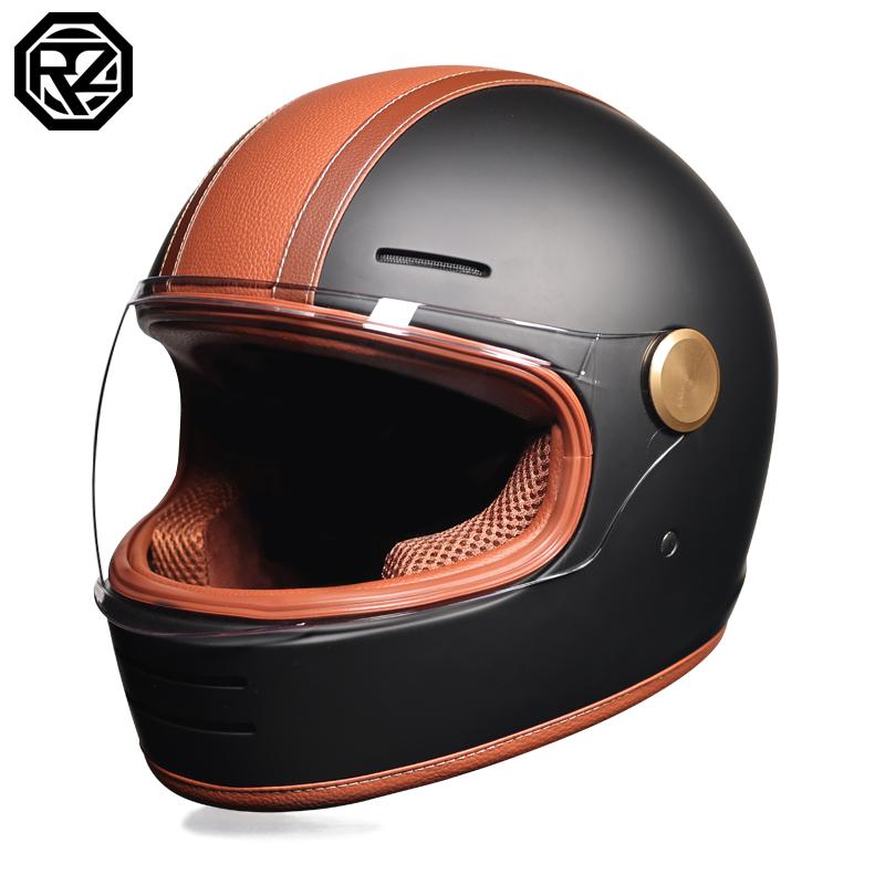 ORZ motorcycle helmet retro cruise full helmet personalized ghost knight helmet ABS material