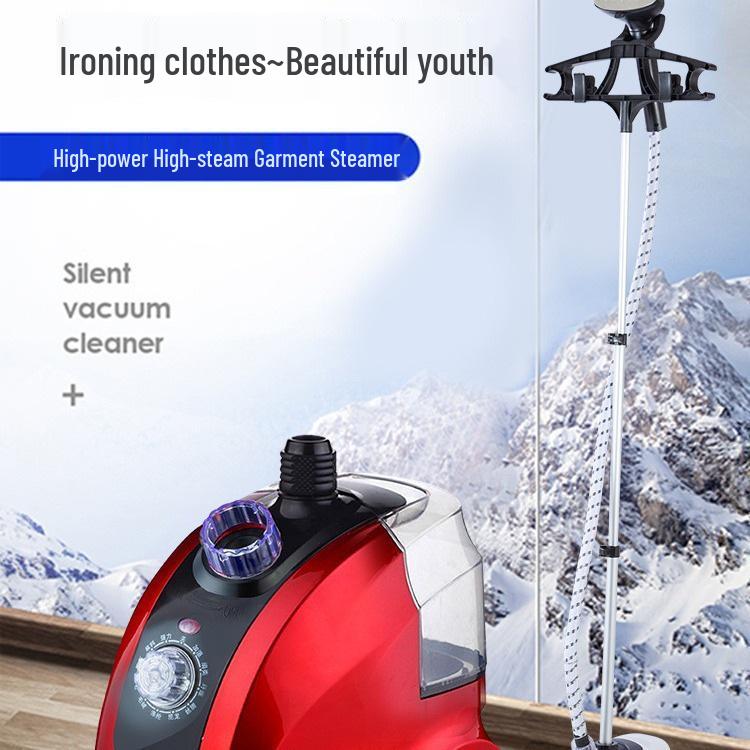 Handheld Red Portable Garment Steamer and Iron