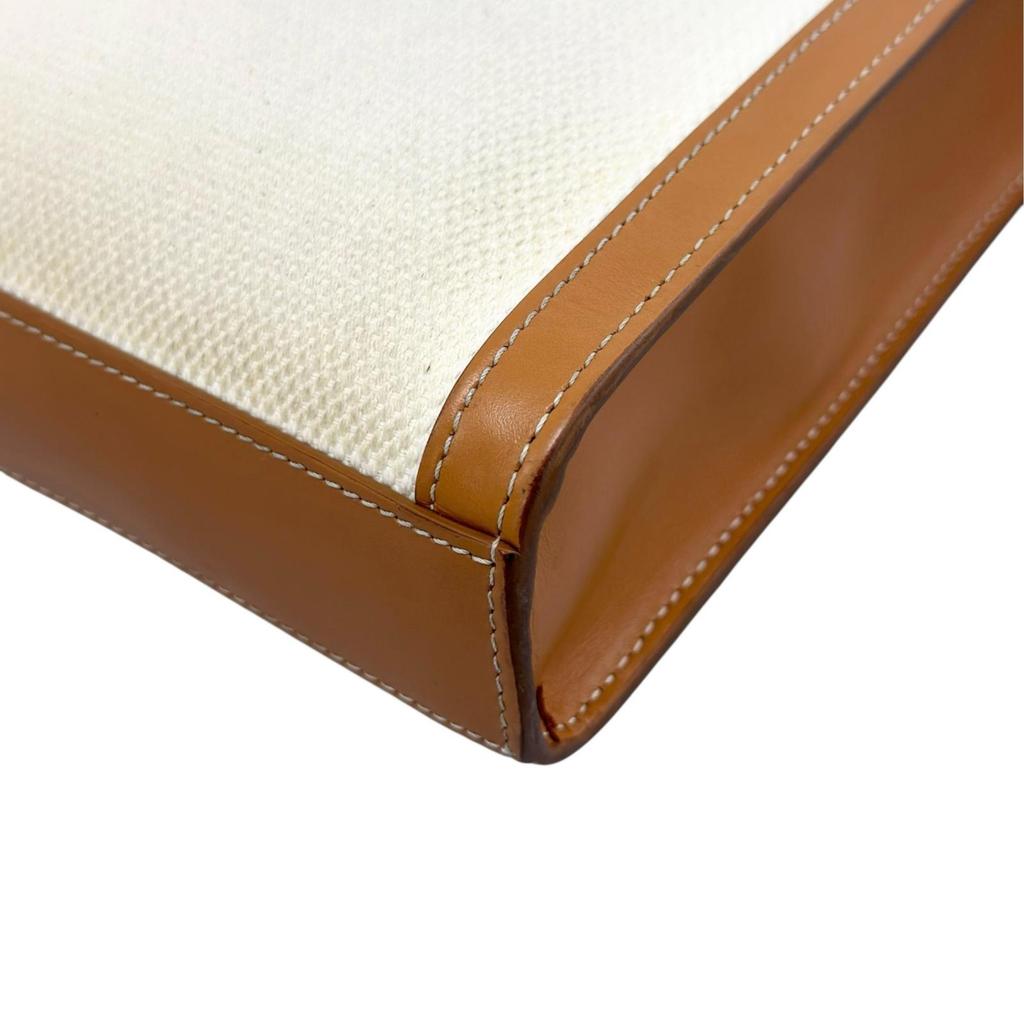 CELINE Minibar Tical Hippo Shoulder Bag beige Women used
