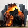 Yellow Batman Blanket Warmthful Decor Perfect for Bed Chair Office Chair for All Seasons Warmthful Decor Unique Gift for Family and Friends Camping