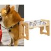 Elevated Pet Feeder With Stainless Steel Double Bowls 5 Stage Adjustable Height NonSlip Feeder For Pet Joint Health
