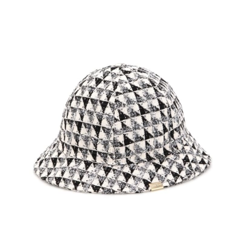 WHITE SANDS Fringe Tweed Bucket Hat Prince 3COLORS
