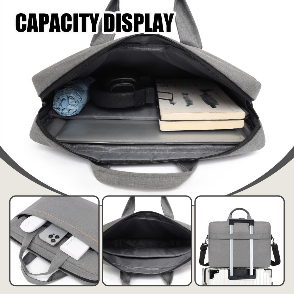 Borsa Portatile ad Alta Capacità 16 pollici 14 pollici Borsa a Mano Adatta per Apple MacBook Air, Huawei Matebook, Lenovo Xiaoxin, Unisex, Nuovo Stile di Fascia Alta,