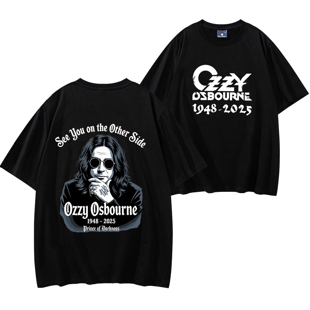 GUOYAN TOP Ozzy Legends Never Die Shirt Het Prince of Darkness T-shirt RIP Ozzy T-shirt Black Sabbath Tribute Shirt Muziekfan T-shirt S