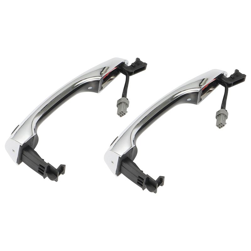 

A51K-Car Outside Door Handle Replacement, For Hyundai Elantra AD 2016- Keyless Entry With Button silver Right
