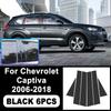 Per Chevrolet Captiva 2006-2018 Adesivi Montanti B C Nero Lucido, Facili da applicare PC Trims Finestrino Antigraffio Parti per Styling Esterno