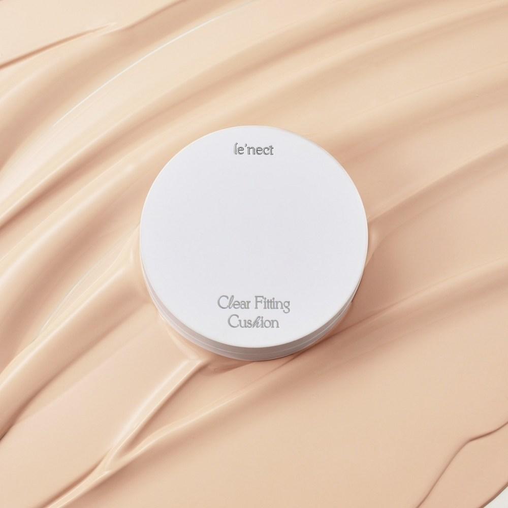 Lenect Clear Fitting Cushion 01 Porcelain No. 17-19 Semi-matte Cushion, 1 Piece