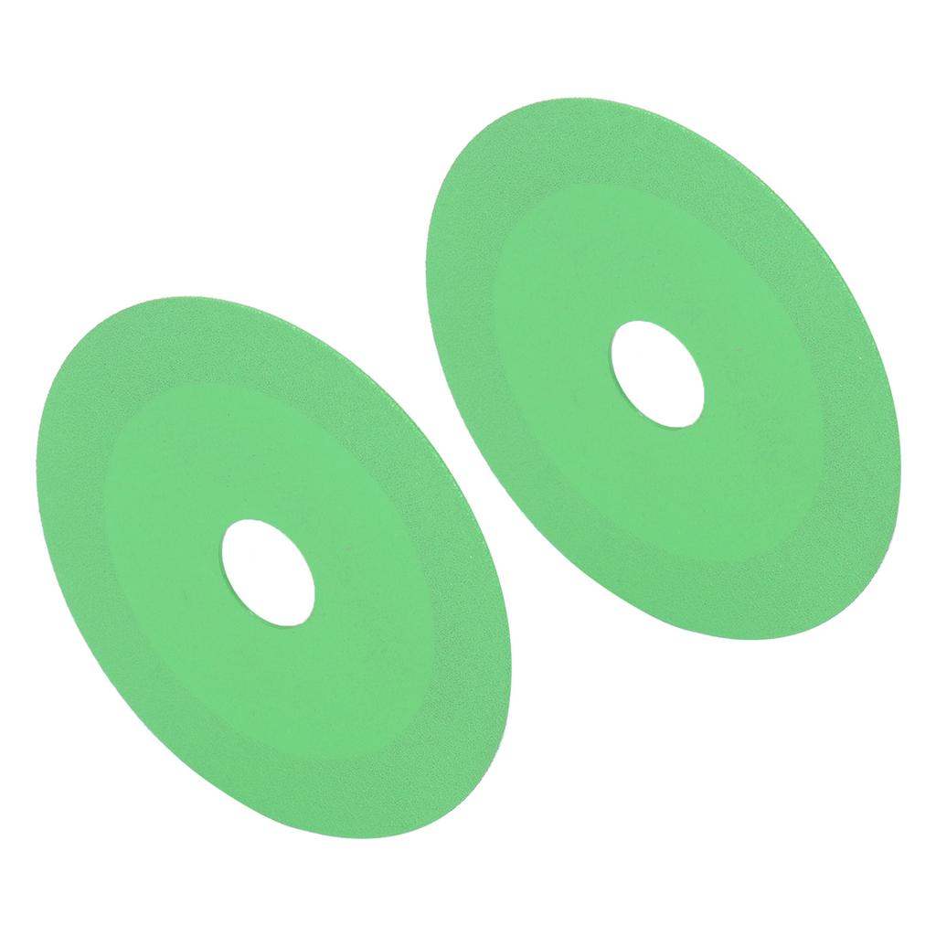 2 Sets Cutting Saw Blade for 100mm Angle Grinder High Hardness Heat Resistant Adamantine Saw Blade for Ceramic Glass