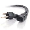 1.5m 5FT 3 Pin 18 AWG 60C 250V US Plug Universal Power Cord Cable For NEMA 5-15P To IEC320C13 Black PWC75A150US