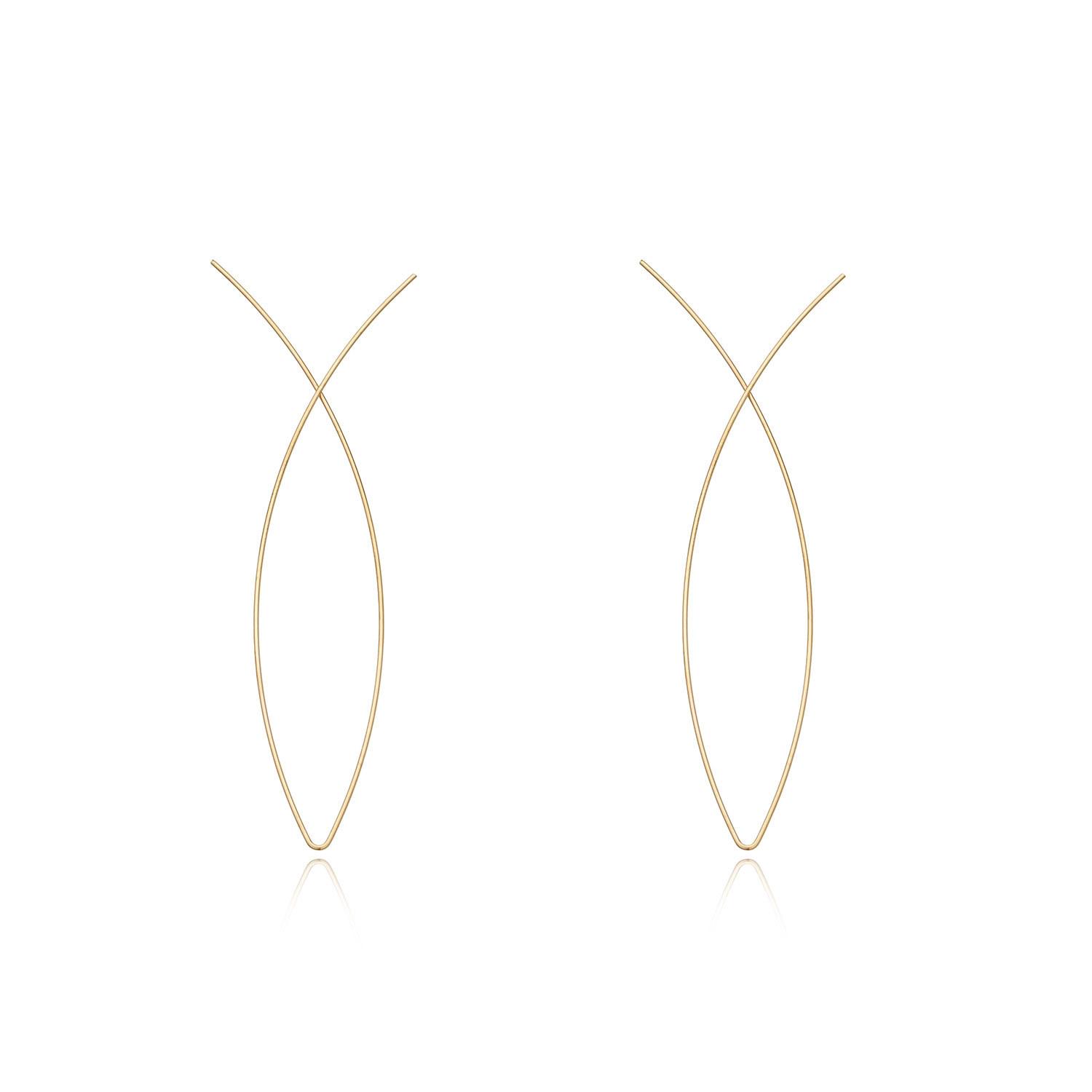 New accessories, fashion, abstract art, fishing line earrings, earrings, earrings