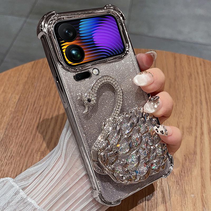 Xiaomi 17Pro/ProMax Silikon Handyhülle mit Vollständiger Objektivabdeckung - Damen Anti-Sturz-Schutz