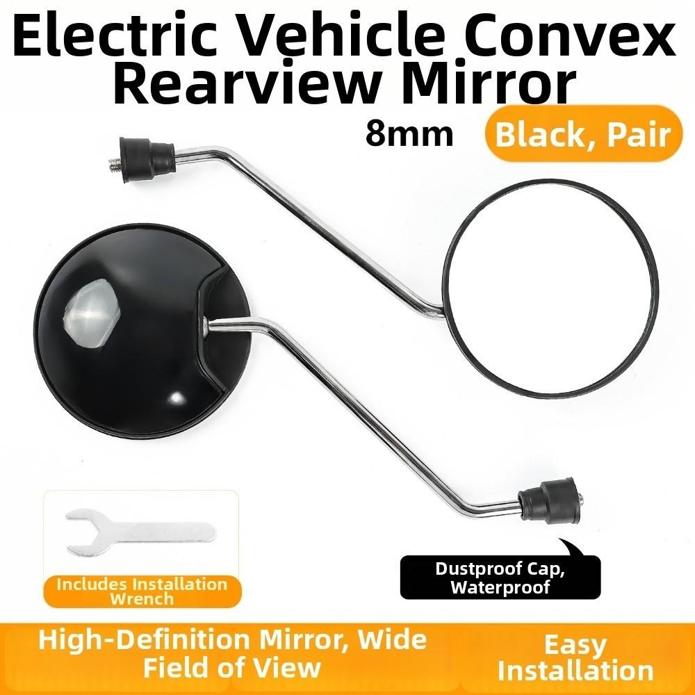 1Pair Universal Electric Scooter Rearview Mirror  for GY6 50cc 125cc 150cc Chinese ATV QUAD