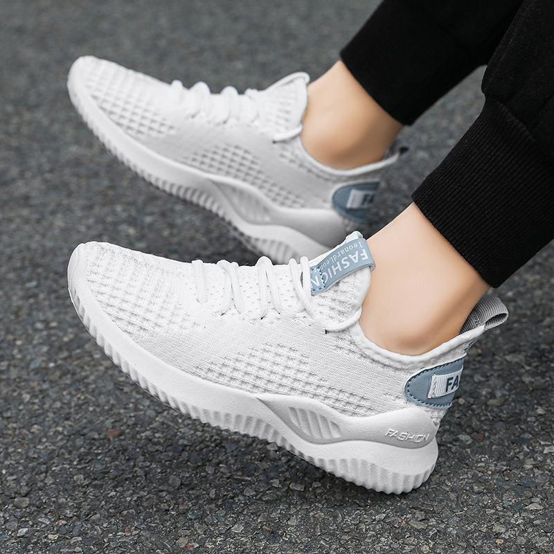 Shoes spring and summer new casual sports shoes breathable mesh fly-woven dad shoes parent-child models