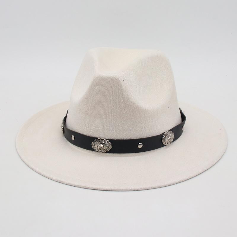 Simple Ethnic Style Headband Retro Top Hat Direct Supply Jazz Cowboy Hat
