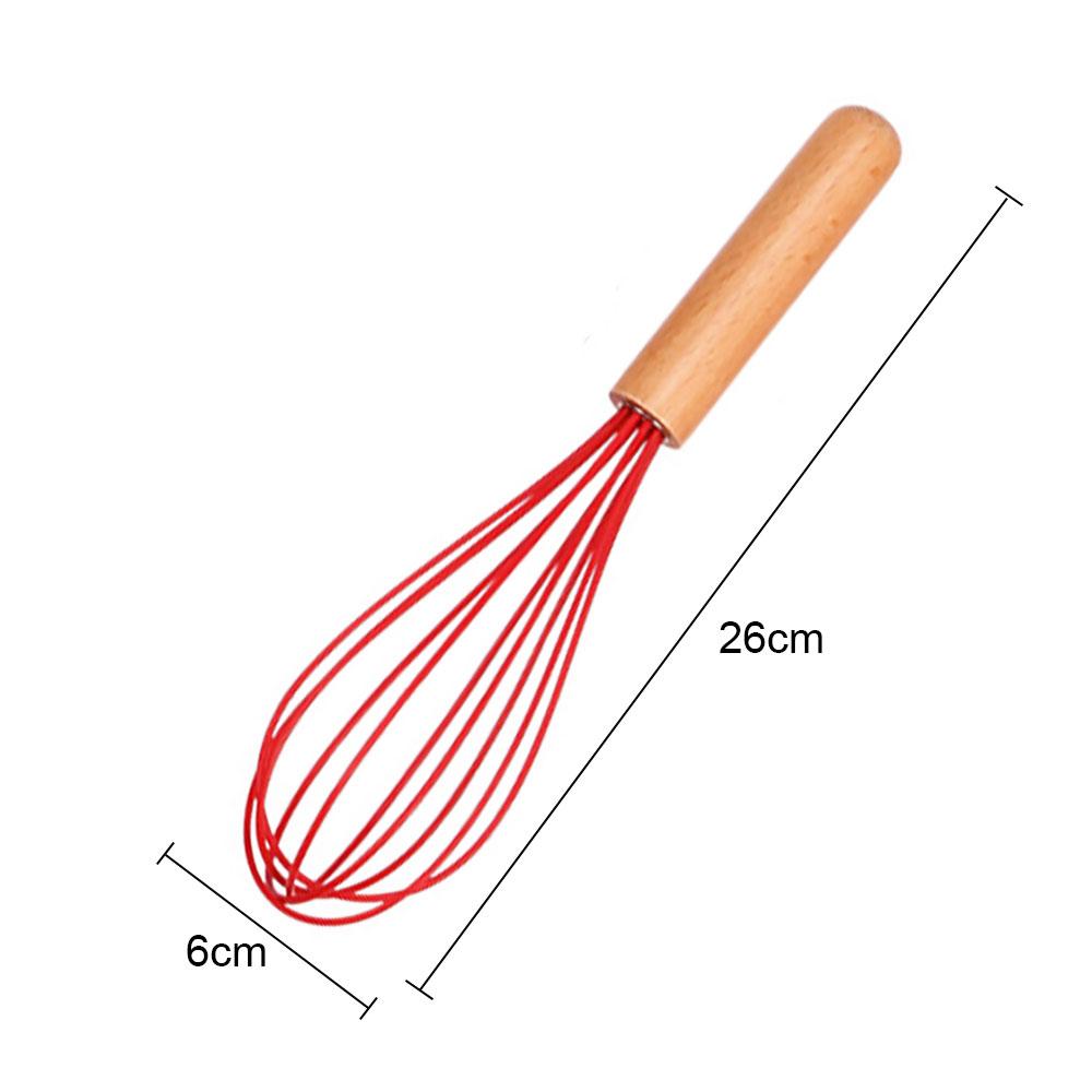 Silicone World Silicone Egg Beater Manual Whisk Cream Mixer Stirring Mixing Whisking Balloon Coil Style Egg Tools Baking Gadget