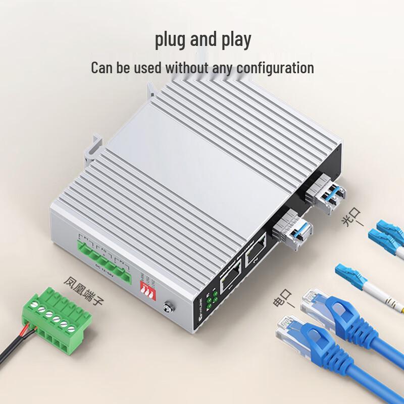 netLINK Industrial 100Mbps Fiber Optic Media Converter