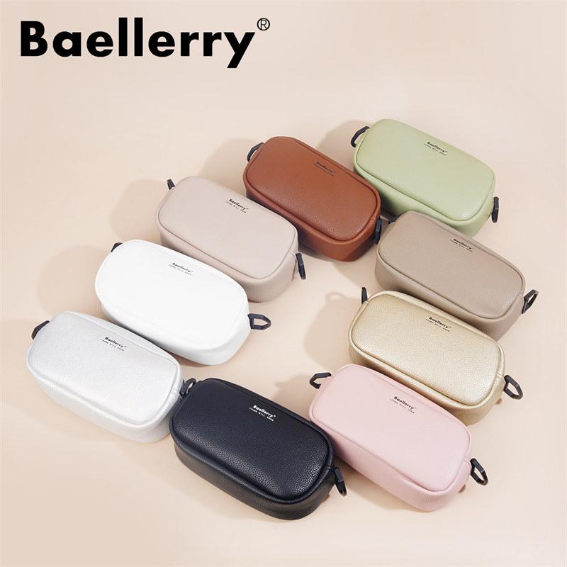 Baellerry Women Shoulder Bags Artificial Leather Crossbody Bag for Ladies Zipper Phone Bags Handbags