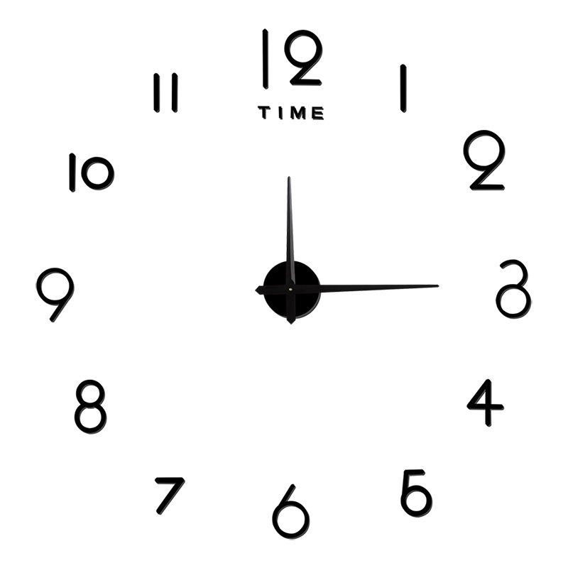Creative Luminous Wall Clock DIY Acrylic Clock Living Room Home Decoration Large Silent Wall Sticker Clock