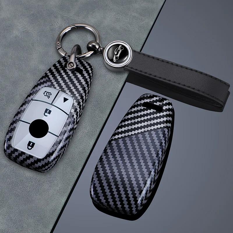 VDPPW1 Hot 2025 3/4 Buttons for Mercedes Benz A C E S G Class GLC CLE CLA GLS AMG W205 W213 W222 Carbon Fiber Car Key Case Cover Shell