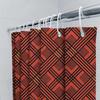 Modern Red Pattern Shower Curtain Waterproof Decorative Bathtub Liner For Bathroom Accessories Red 80 X 126 (Set Includes Shower