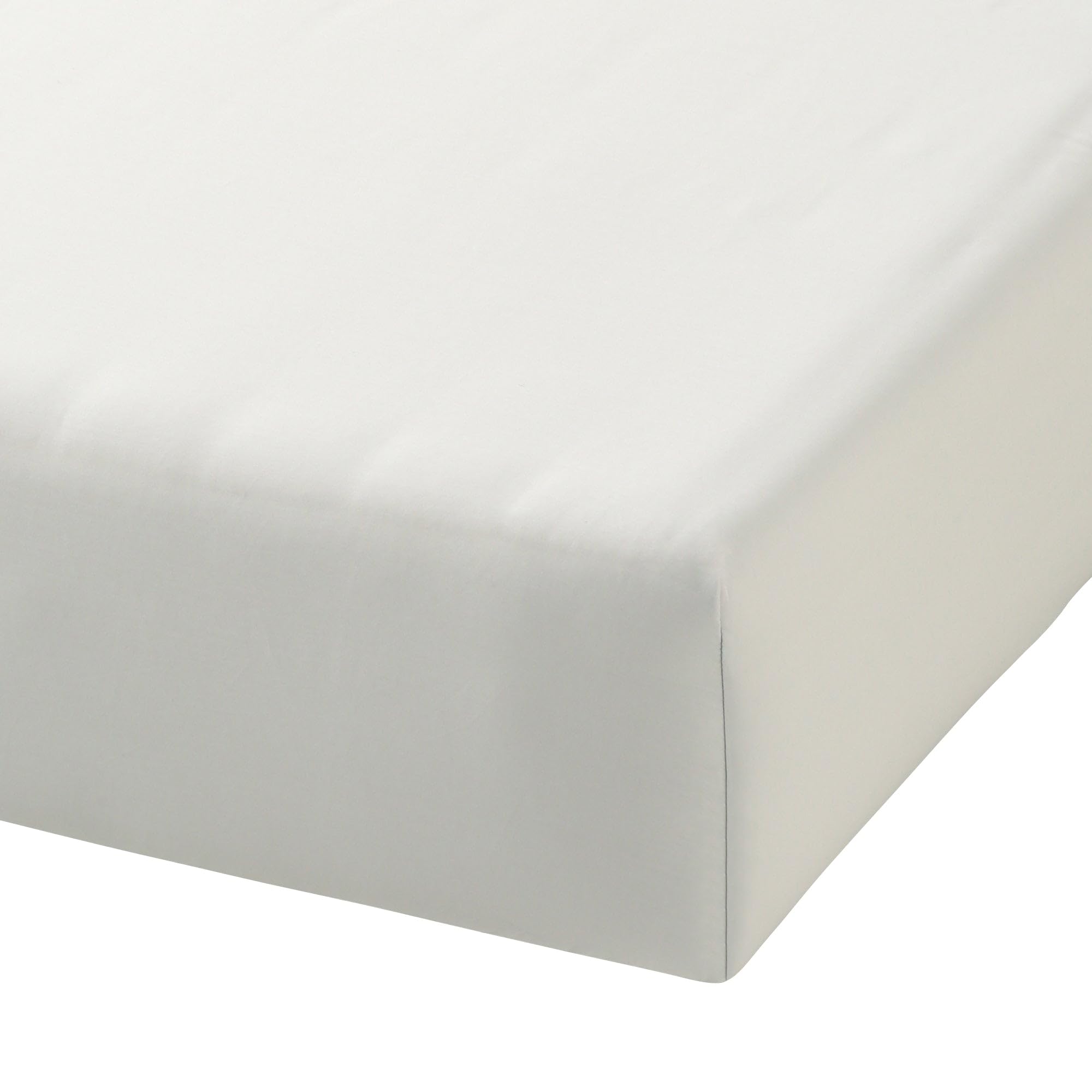 

Francfranc Cotton Satin Fitted Sheet, Semi-Double, Light Gray