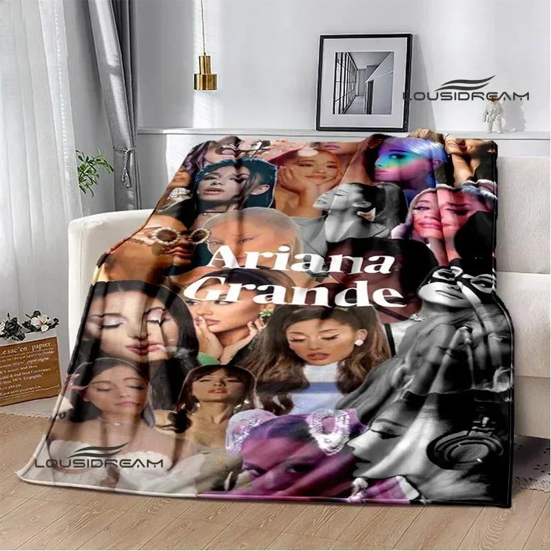 Singer Ariana Grande Printed Blanket Warm Flannel Blankets Soft And Comfortable Home Travel Blanket Bed Linings Birthday Gift