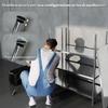 4-Tier Kitchen Shelf Adjustable to 10 Different Heights, Stainless Steel, 91x40x108 cm, Silver
