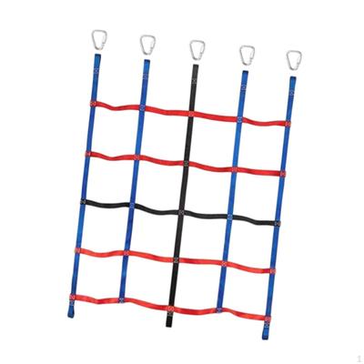Red de Escalada Arcoíris para Niños al Aire Libre Cuerda de Poliéster Juego de Escalera Fitness Carga Robusta Niño