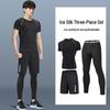 WEZHO Men's Quick-Dry Fitness Long Sleeve 3-Piece Set