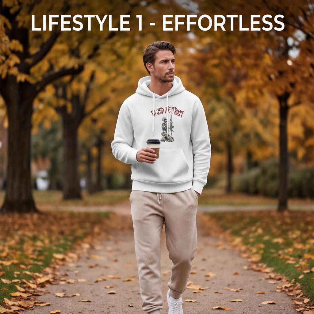 Men's Halloween 2D Graphic Hoodie - Breathable Minimalist Soft Loose Fit for Daily Casual Wear