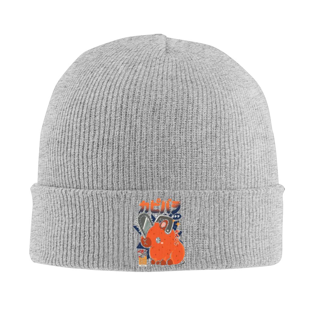 CChainsaws Man Beanie Hats Bonnet Hats Men Women Casual Gym Skullies Beanies Autumn Winter Custom Head Wrap Caps