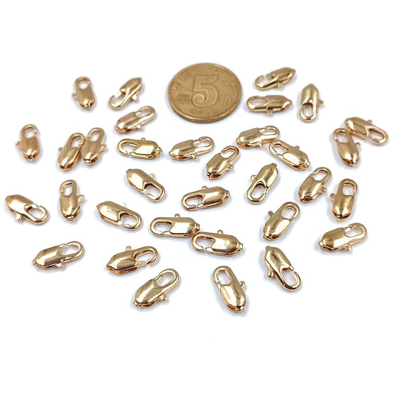 5*12mm 10Pcs For DIY Bracelet Necklace  mobile phone Chain Chains Jump Rings Supplies Lobster Clasp Jewelry Making Handmade Material
