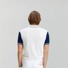 Onoff Men S Color Block meSh Back Short Sleeve Sweater Of2713ga White