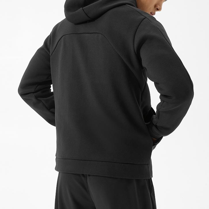 New Balance Logo Sportswear Tech Fleece Windrunner Jacket Asia Sizing 'Black' Men's AMJ21178-BK