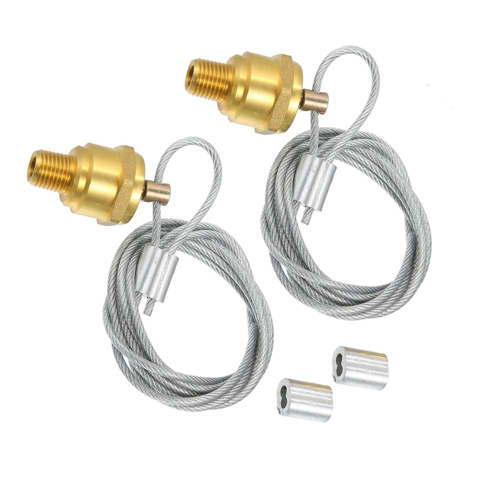 

2x Экономичный сливной клапан воздушного ресивера с тросиком для грузовиков Простая установка Все для грузовиков Надежный