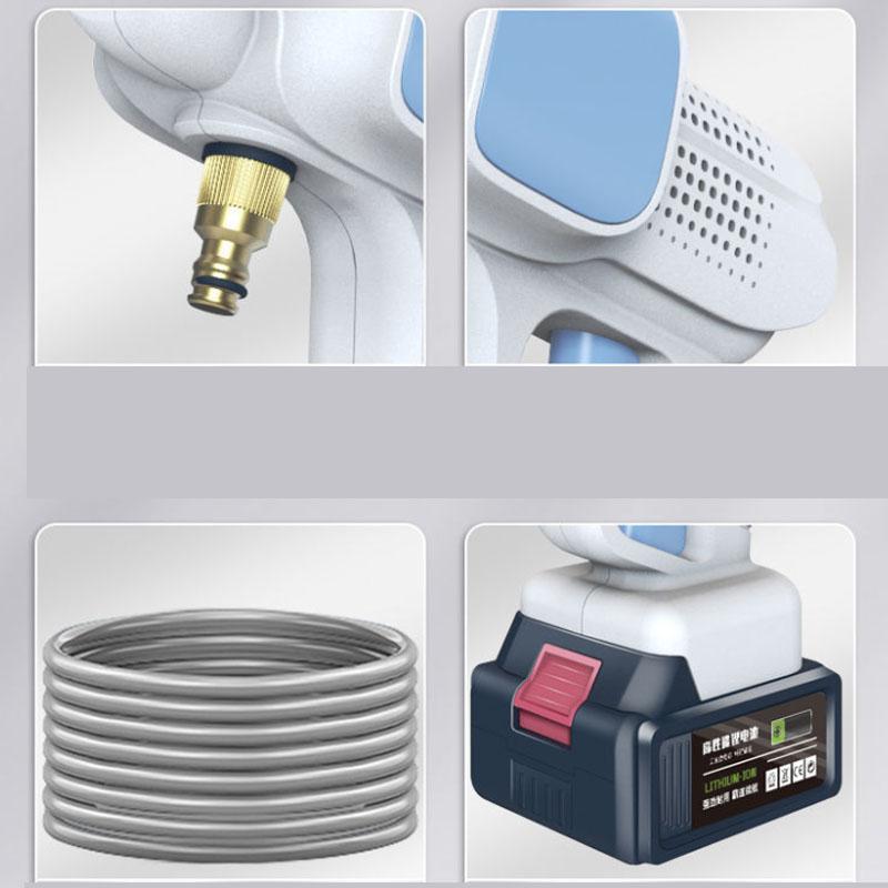 138VF Luxus-Hochdruck-Wasserpistolen-Set, kabellose Gartenspritzmaschine, Autowaschanlage, Reinigungsartefakt mit Werkzeugkasten