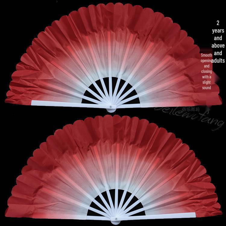 Peacock Dance Fan - Colorful Gradient for Performances