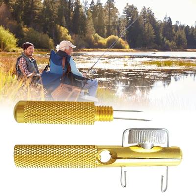 Durability Metal Fishing Line Knotter Knots Pullers Fishing Knots Tying Tool for Outdoor Angling Enthusiasts