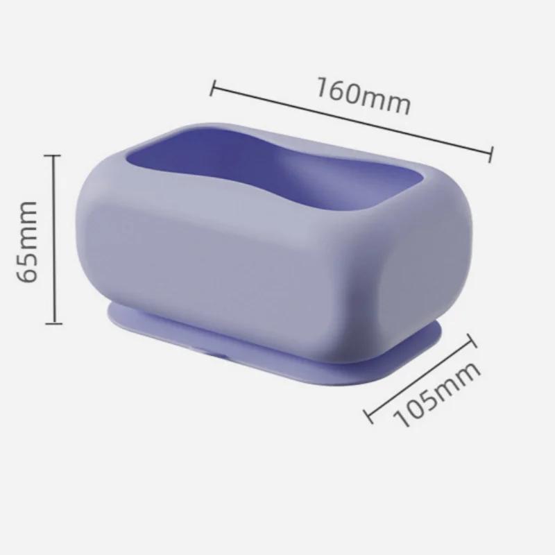Creative Round Corner Tissue Box Coffee Table Desk Decoration Minimalism Silica Gel Tissue Box Bedside Table Paper Towel Case
