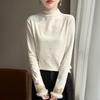 Women's Embroidered Velvet Collar Knit Sweater - Chinese Style, Warm, Autumn/Winter