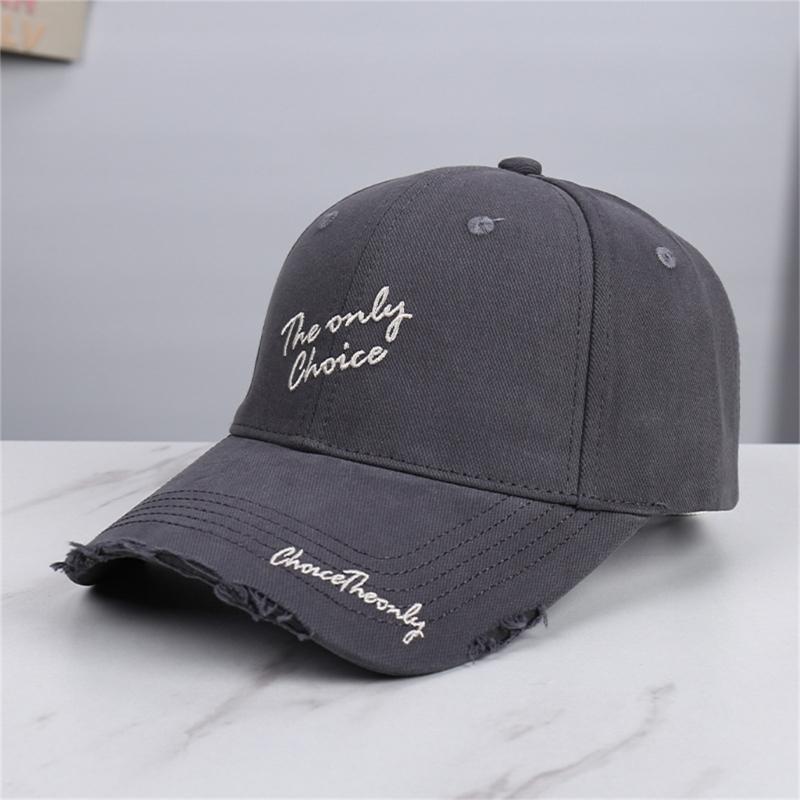 Adjustable Cotton Baseball Cap With Embroidery Letter Design For Men And Women Sun Protections Outdoor Activity