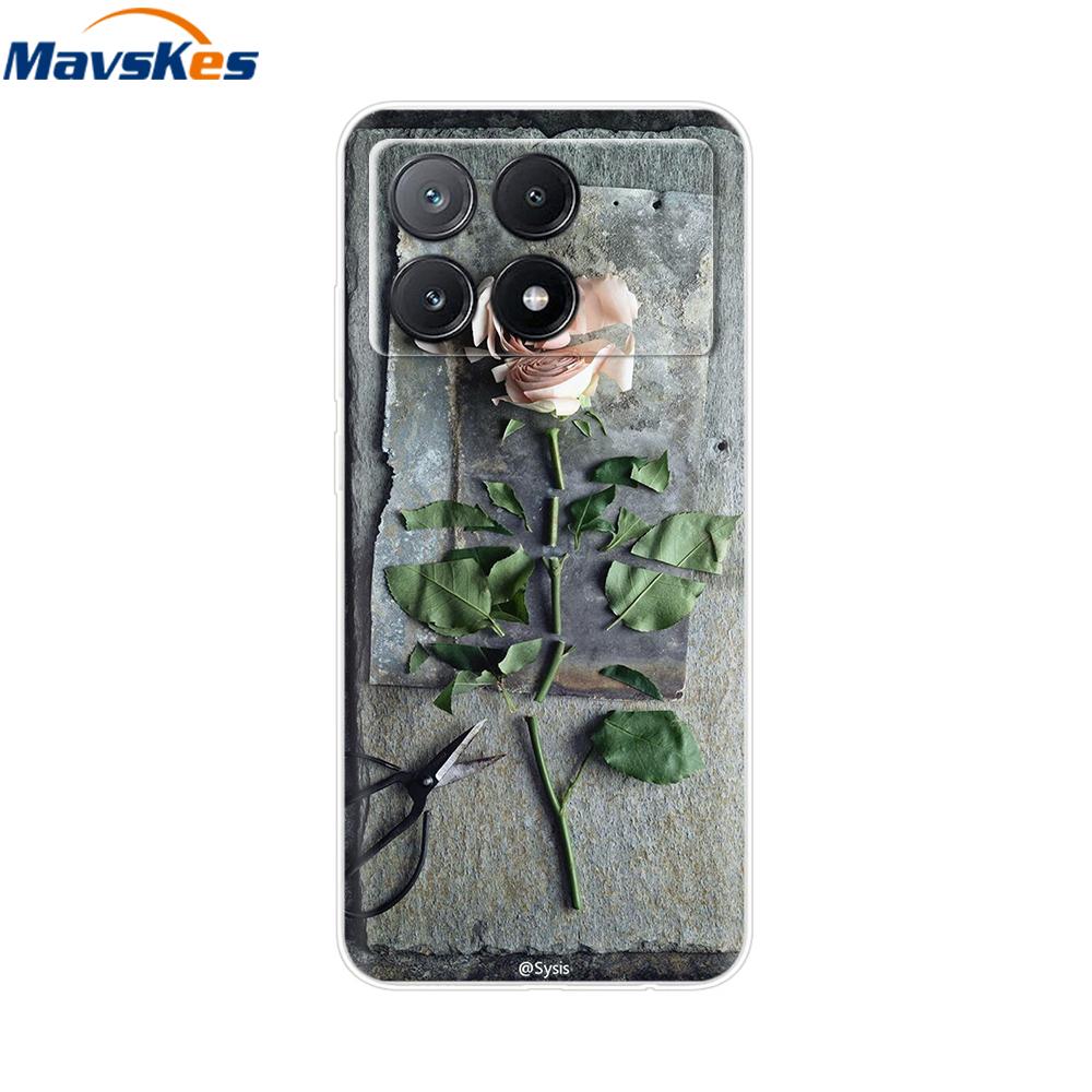 Für Xiaomi Poco X6 Pro Hülle Weiches TPU Silikon Handy Klare Abdeckung Für Xiaomi Poco X6 5G Hülle Bumper Pocox6 X 6 5G 2024 Funda Coque